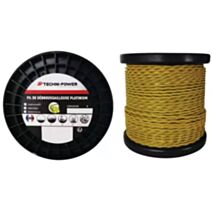 Fil de débroussailleuse torsadé platinium 4mm 25m - TECHNI POWER