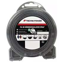 Fil de débroussailleuse ondulé sp66 2,2mm 15m - TECHNI POWER