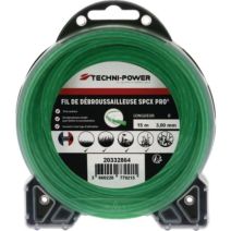 Fil de débroussailleuse ondulé spcx pro 3mm 15m - TECHNI POWER
