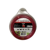 Fil de débroussailleuse carré Ø4mm 30m coque dévidoir - TECHNI POWER