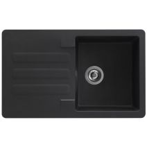 Evier à encastrer 1 cuve 81 cm noir Vogua