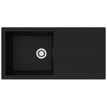 Evier 1 bac 100x50cm Nali noir - DIADEM