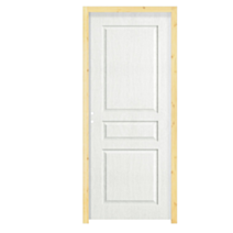 bloc porte alvéolaire décoratif modèle 3 panneaux traverse droite - BALLAY