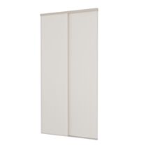 2 portes coulissantes blanc 2500x1200mm + rails - YKARIO