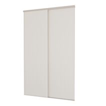 2 portes coulissantes blanc 2500x1500mm + rails - YKARIO