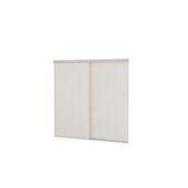 2 portes coulissantes blanc 1200x1200mm + rails - YKARIO