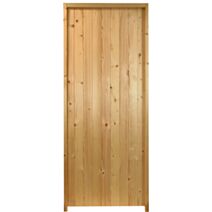 Porte de service en Sapin PEFC 200x80cm Ep.27mm droite
