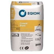 Ciment blanc NF 25kg - EQIOM
