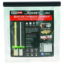 Mortier chimique quikset 300ml - BATIFIX