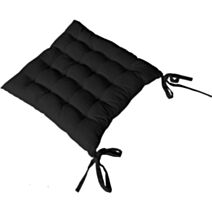 Galette piquée 40x40cm coloris noir - DECOSTARS