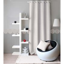 Rideau 8oeillet blanc 140x240cm