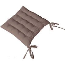 Galette piquée 40x40cm coloris vison