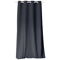 Rideau 8oeillet gris foncé 135x240