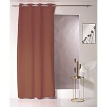 Rideau coton 135 x 240 cm terre cuite