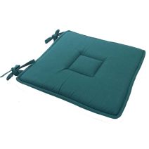 Galette plate Panama vert fonce 40x40cm OEKO-TEX