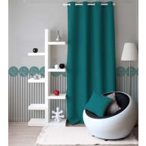 Rideau 8 œillets 40x240cm vert foncé