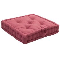 Coussin de sol avec poignée Panama blush 50x50cm OEKO-TEX