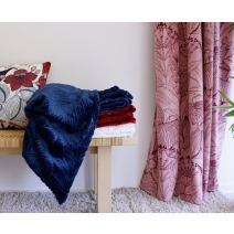 Plaid flanelle frappée, Canoa, 125x150cm
