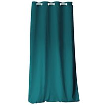 Rideau coton 8 œillets 135x240cm émeraude - MADECO