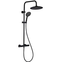 Colonne de douche avec mitigeur Thermostatique Essegoia noir 96cm