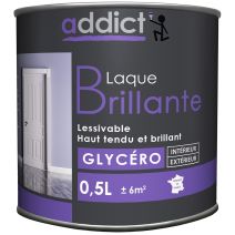 Peinture laque brillante 0.5 l noir