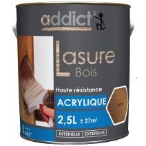 Lasure bois acrylique 2,5Lcouleur chêne