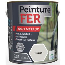 Peinture fer tous métaux ecolabel 2.5 l galet