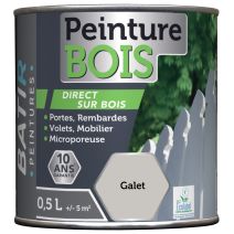 Peinture bois ecolabel 0.5 l galet