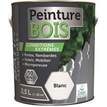 Peinture bois ecolabel 2.5 l bleu lavande