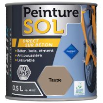 Peinture sol 0.5 l taupe