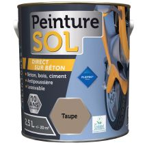 Peinture sol 2.5 l taupe