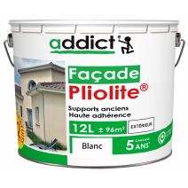 Peinture façade pliolite 10 l blanc+ 20% gratuits