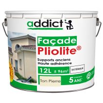 Peinture façade pliolite 10 l pierre+ 20% gratuits