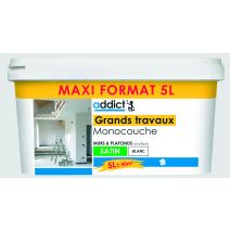 Peinture grands travaux 5 l blanc satin
