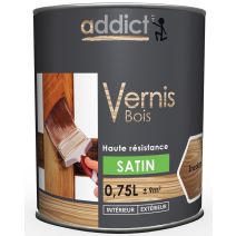 Vernis bois satin incolore 750 ml - ADDICT