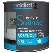 Peinture acrylique 0.5 l coton