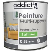 Peinture multisupport 0,5L satin galet ADDICT