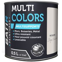 Peinture multi colors mat poudre 0.5 l beige poudré