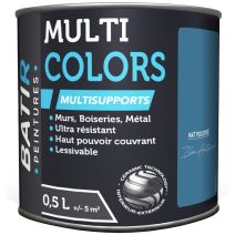 Peinture multi colors mat poudre 0.5 l bleu antique