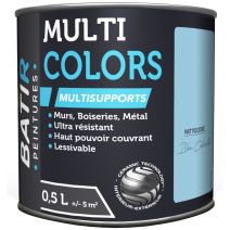 Peinture multi colors mat poudre 0.5 l bleu céleste