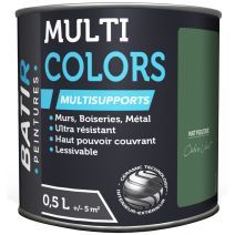 Peinture multi colors mat poudre 0.5 l cèdre vert