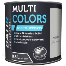 Peinture multi colors mat poudre 0.5 l gris fumée