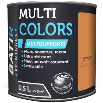 Peinture multi colors mat poudre 0.5 l terre du sud