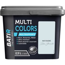 Peinture multi colors mat poudre 2.5 l bleu granite