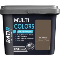 Peinture multi colors mat poudre 2.5 l brun doré