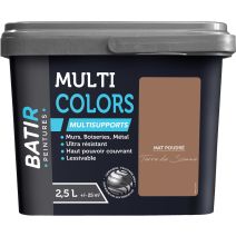 Peinture multi colors mat poudre 2.5 l terrre de sienne