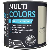 Peinture multi colors satin soyeux 0.5 l écorce clair