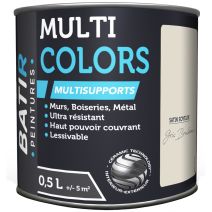 Peinture multi colors satin soyeux 0.5 l gris bouleau