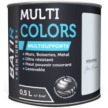 Peinture multi colors satin soyeux 0.5 l gris écume