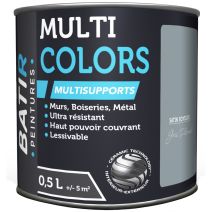 Peinture multi colors satin soyeux 0.5 l gris plomb